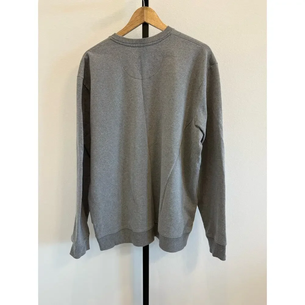Patagonia Uprisal Gray Crewneck with Mountain Bear Logo Men XL Gorpcore Outdoors